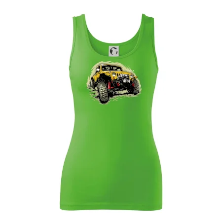 Žlutý offroad s navijákem