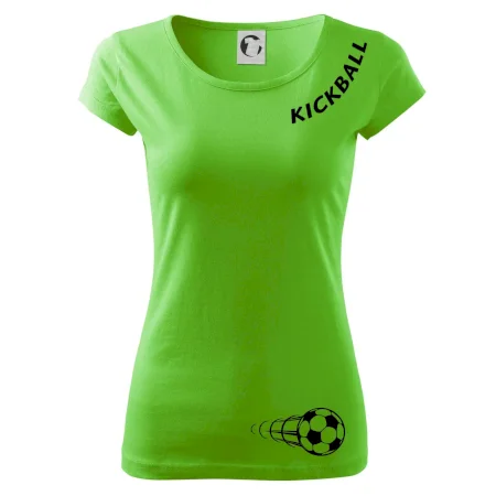Kickball nápis šikmo