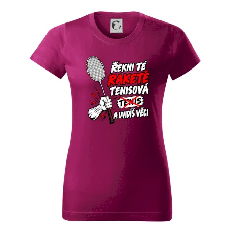 Badmintonová raketa není tenisová
