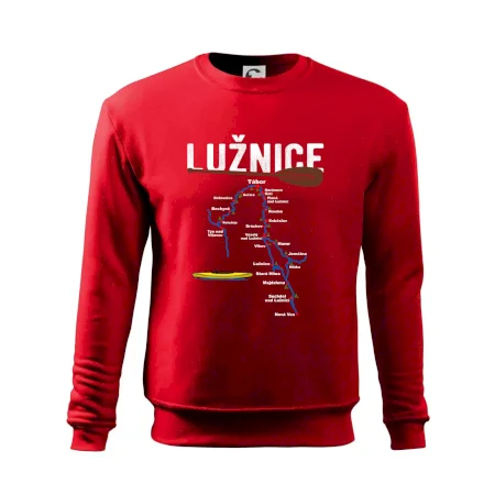 Mapa řeky Lužnice