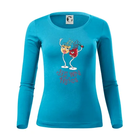 Best wine friends dancing (Pecka design)