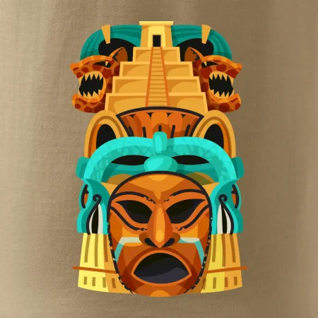 Mayové maska s pyramidou