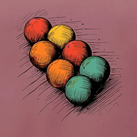 Petanque koule kresba