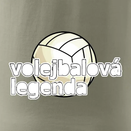Volejbalová legenda - bílé písmo