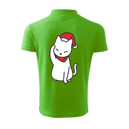 Vánoční kočka mávající
