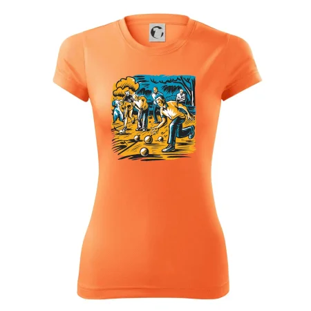 Petanque hra - modro oranžová