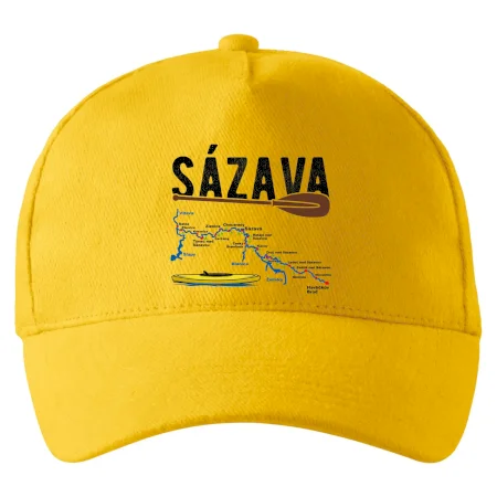 Mapa řeky Sázavy