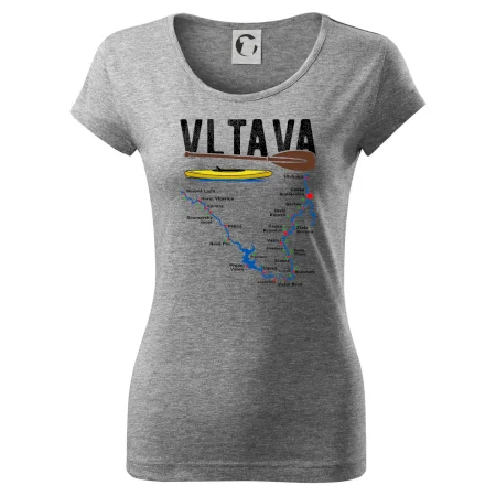 Mapa řeky Vltavy