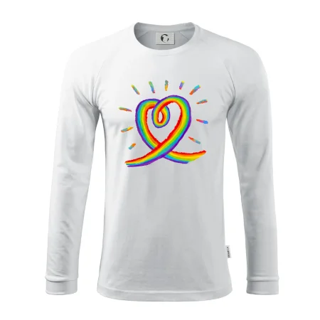 Srdce pride duha kreslená