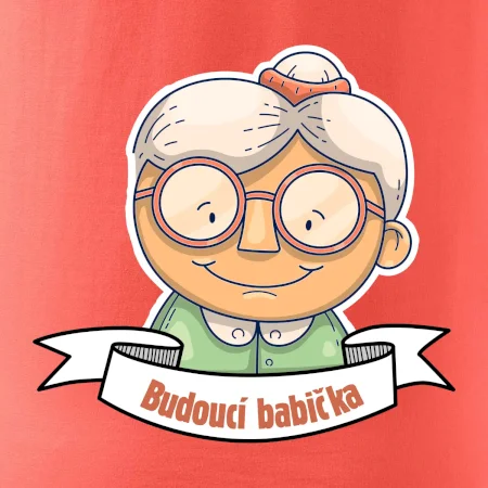 Budoucí babička kreslená