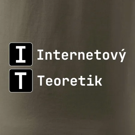 IT Nápis Internetový Teoretik