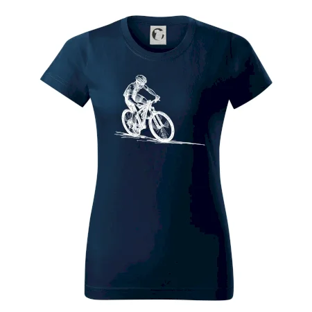 MTB kreslený cyklista