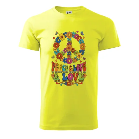 Peace and love - na výšku s květy