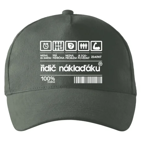 Čárový kód řidič náklaďáku