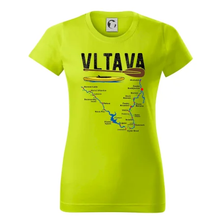 Mapa řeky Vltavy