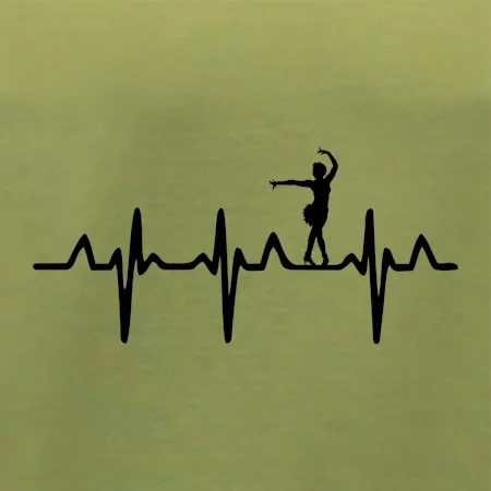 EKG tanečnice salsy