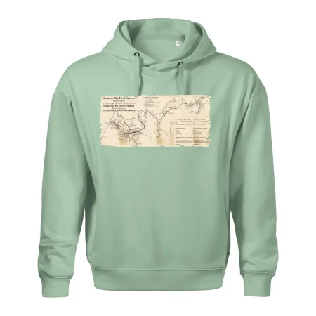 Mapa Báňské dráhy z Moravské Ostravy do Doubravy