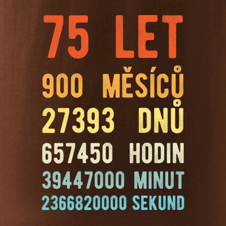 Narozeniny 75 přepočet času
