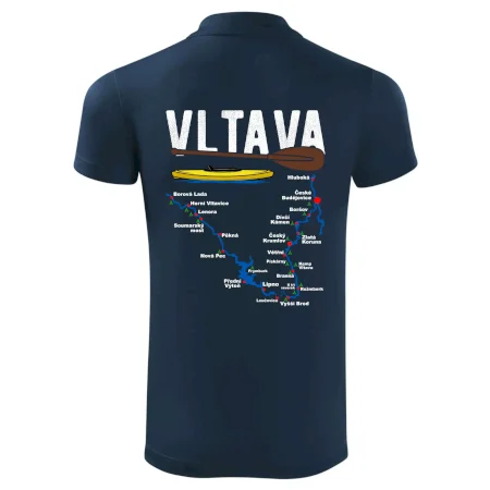 Mapa řeky Vltavy