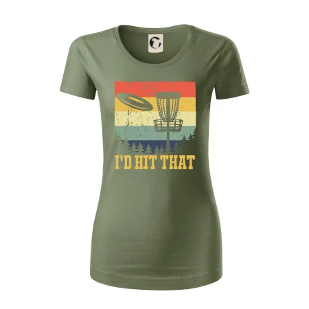Disc golf player retro vintage