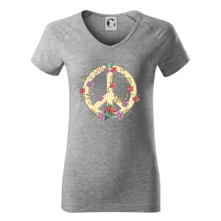 Peace symbol pískový