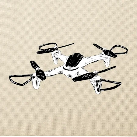 Dron kresba