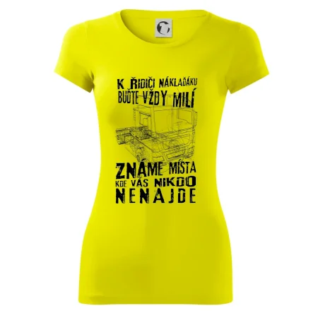 K řidiči náklaďáku buďte vždy milý
