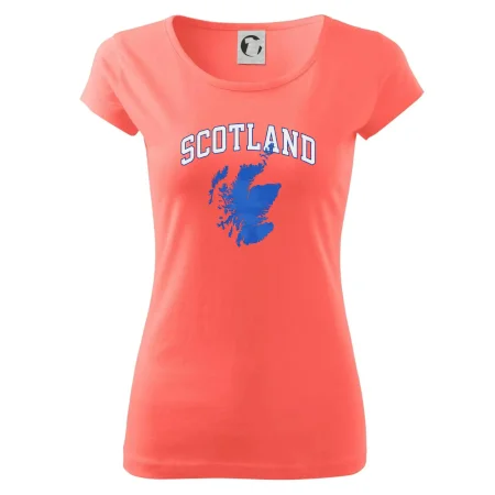 Scotland nápis s mapou