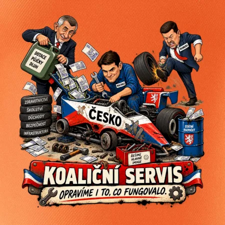 Macinka opravuje závodní auto ČESKO