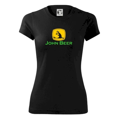 John Beer jelen s pivem