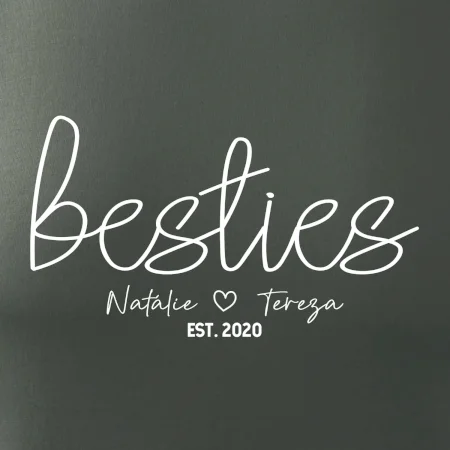 Párové mikiny - Besties Jména a rok