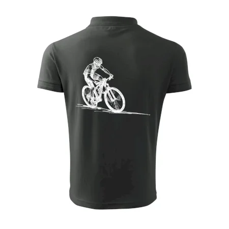 MTB kreslený cyklista