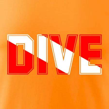 Dive nápis vlajka