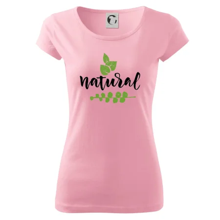 Natural - nápis v listech