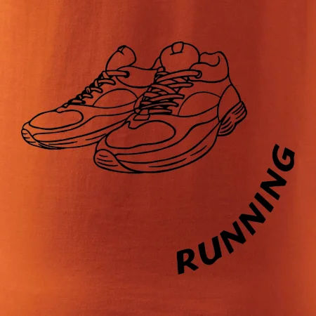 Running nápis šikmo