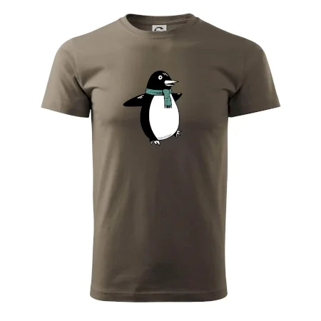 Tučňák se zelenou šálou
