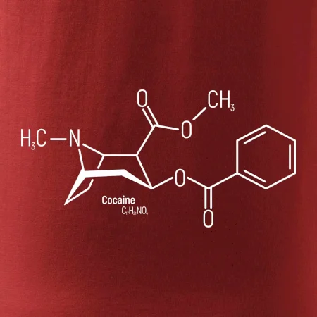 Molekulární struktura Cocaine Kokain