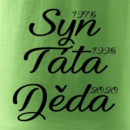 Syn, táta děda - vaše ročníky