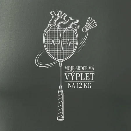 Badminton srdce s výpletem