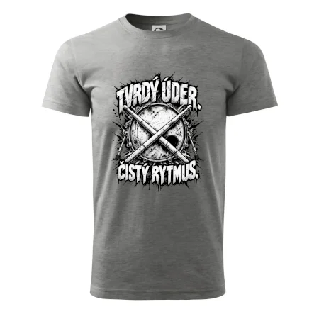 Tvrdý úder čistý rytmus - černobílé zkřížené paličky