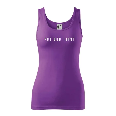 Put God first slabý nápis