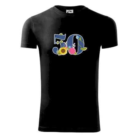 Květinové číslo kreslené - 50