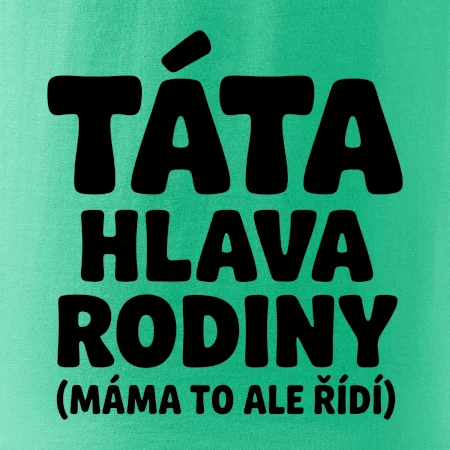 Táta - hlava rodiny  (máma to,  ale řídí)