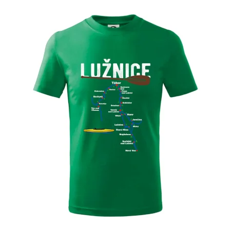 Mapa řeky Lužnice