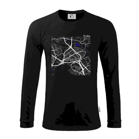 Praha - 14100 mapa s vodními toky