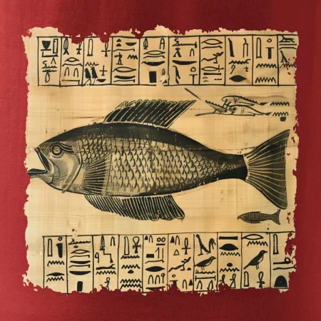Egyptské hieroglyfy ryba