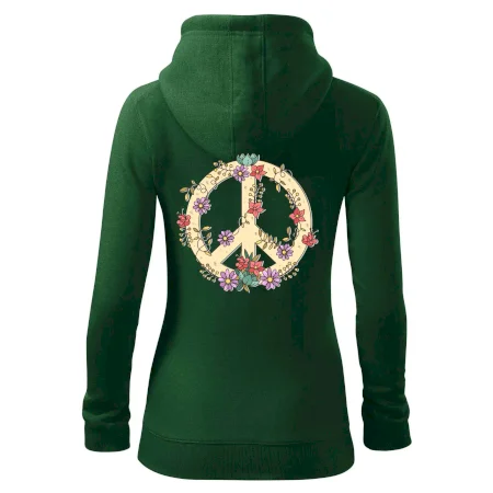 Peace symbol pískový