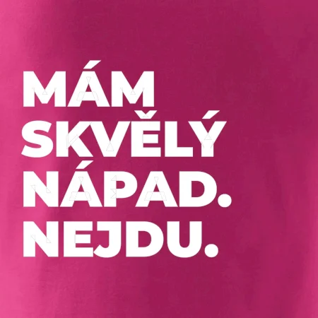 MÁM SKVĚLÝ NÁPAD. NEJDU.