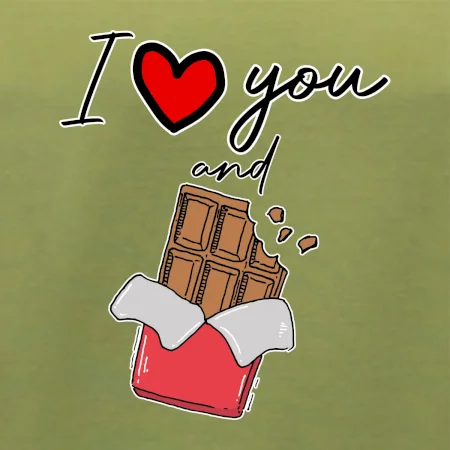 I love you and chocolate