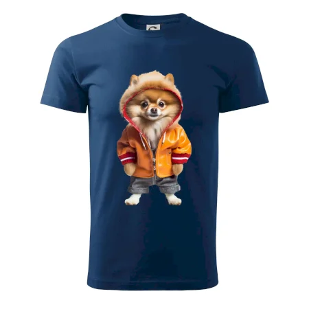 Pomeranian v bundě